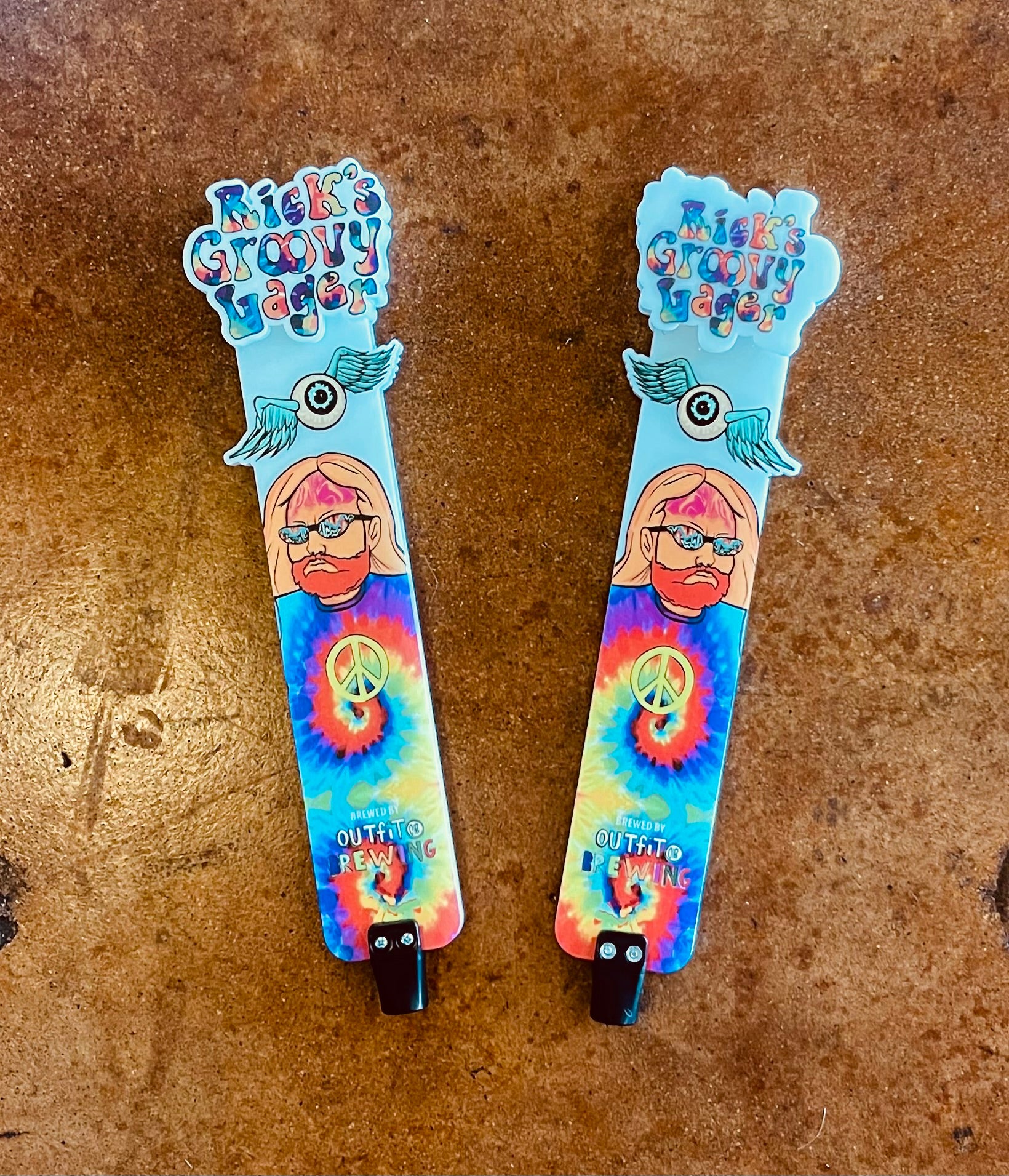 Strokers Icehouse "Rick's Groovy Lager" Tap Handle