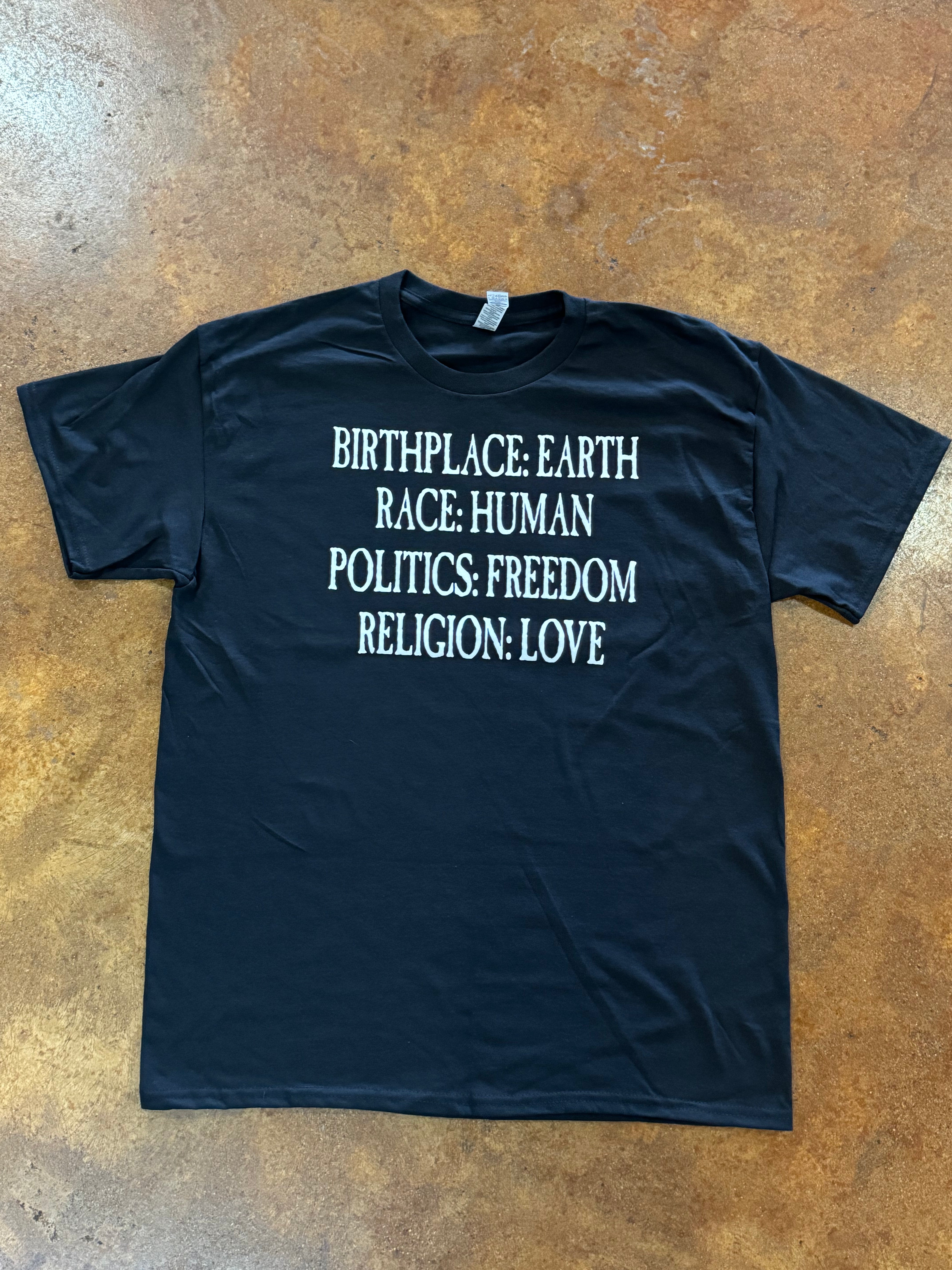 Birthplace, Race, Politics, Religion tee