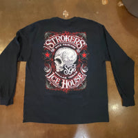 Strokers Icehouse "Skully" black Long Sleeve T-Shirt