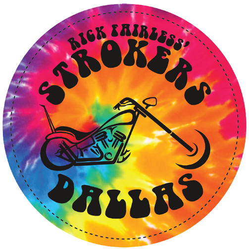 Strokers Dallas 3.5" Groovy Tie Dye Decal