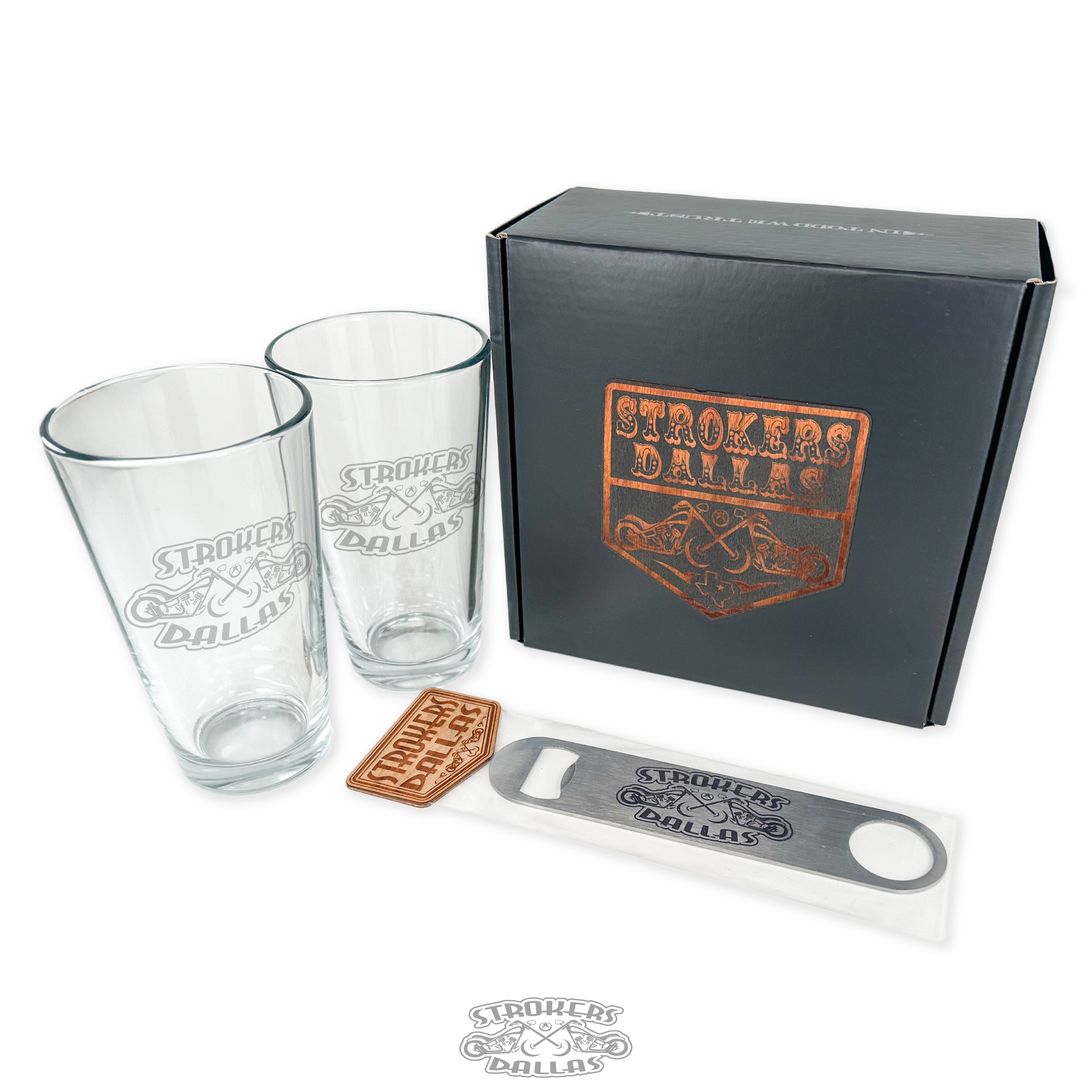 Glass & Bottle Opener Box Set