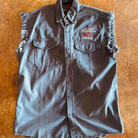 Strokers Dallas - Daddy Cut Off Denim Button Up