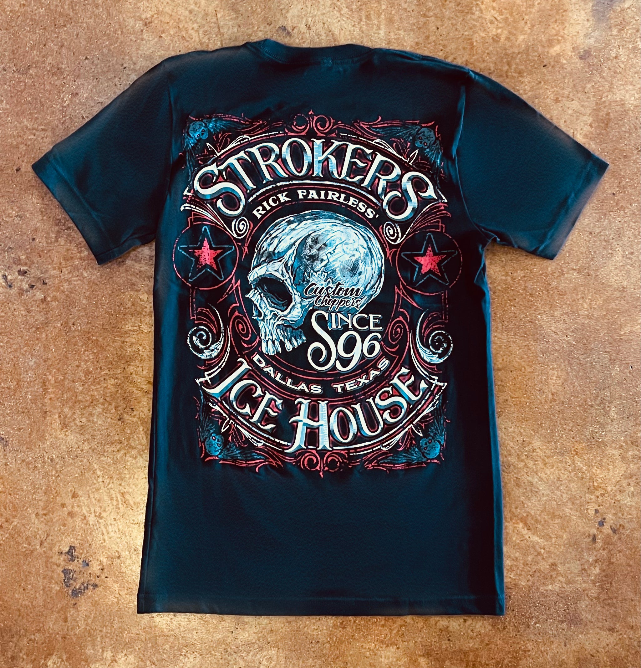 Strokers Icehouse "Skully" Black T-Shirt