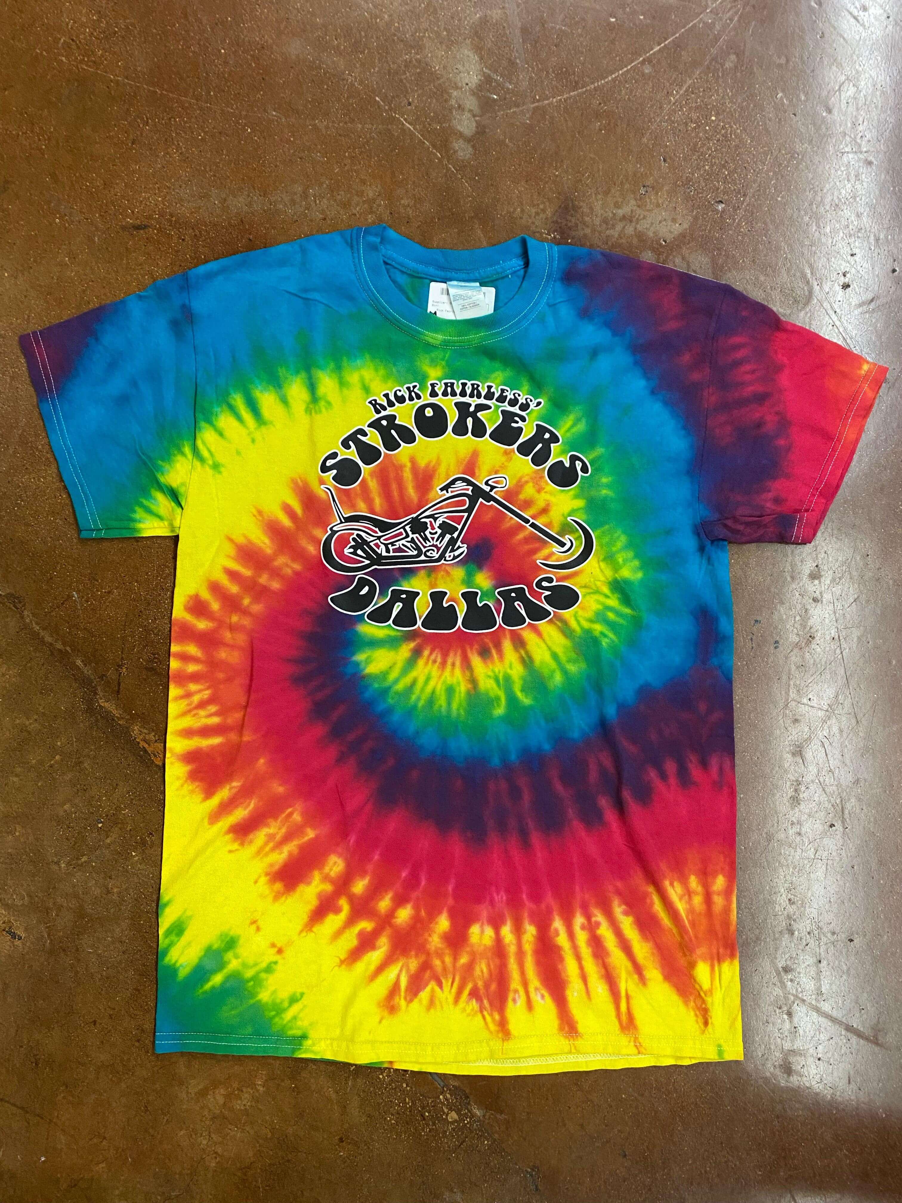 Strokers Dallas Groovy Tie Dye Long Sleeve Tee Large