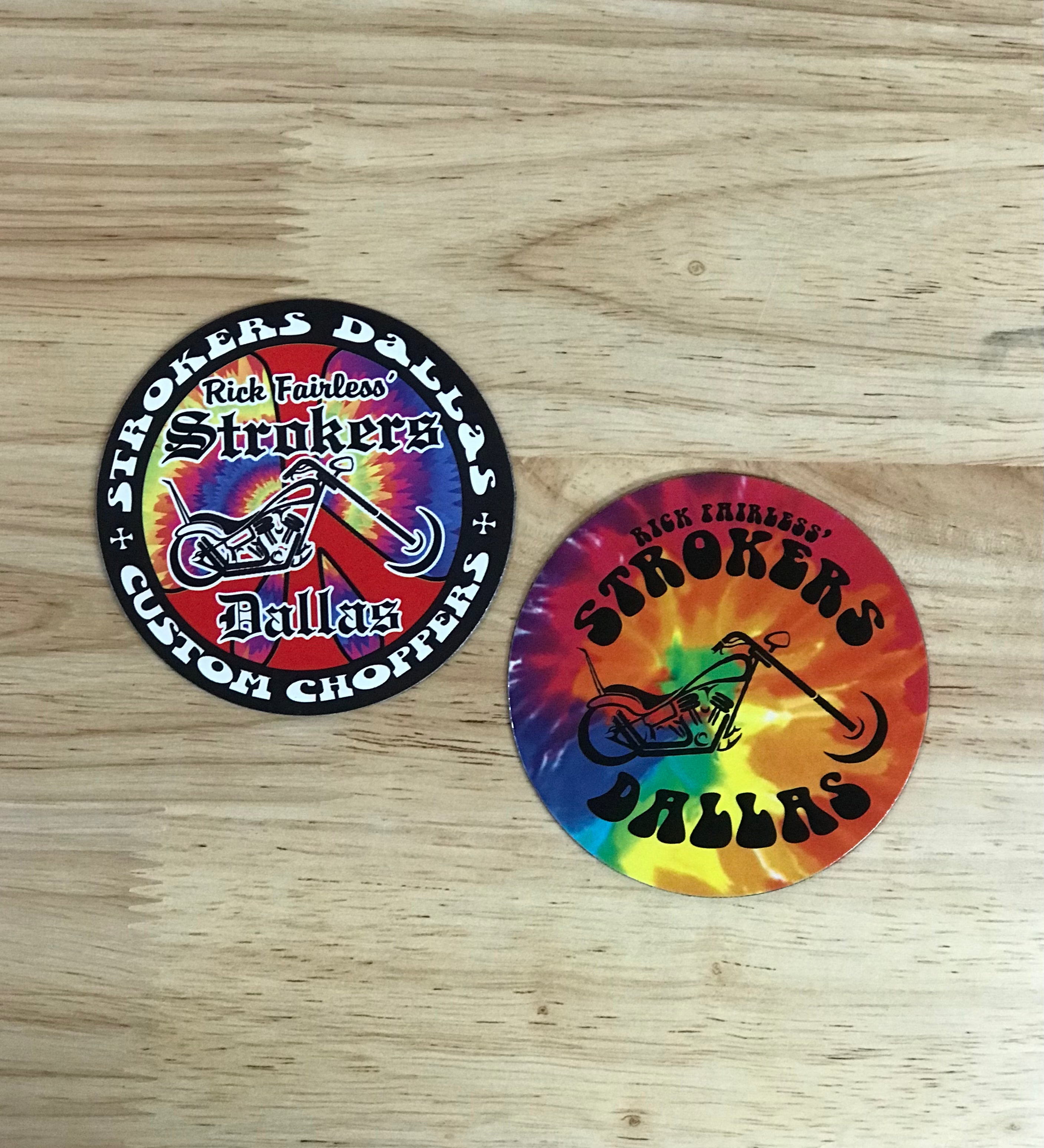 Strokers Dallas 3" Tie Dye Magnet