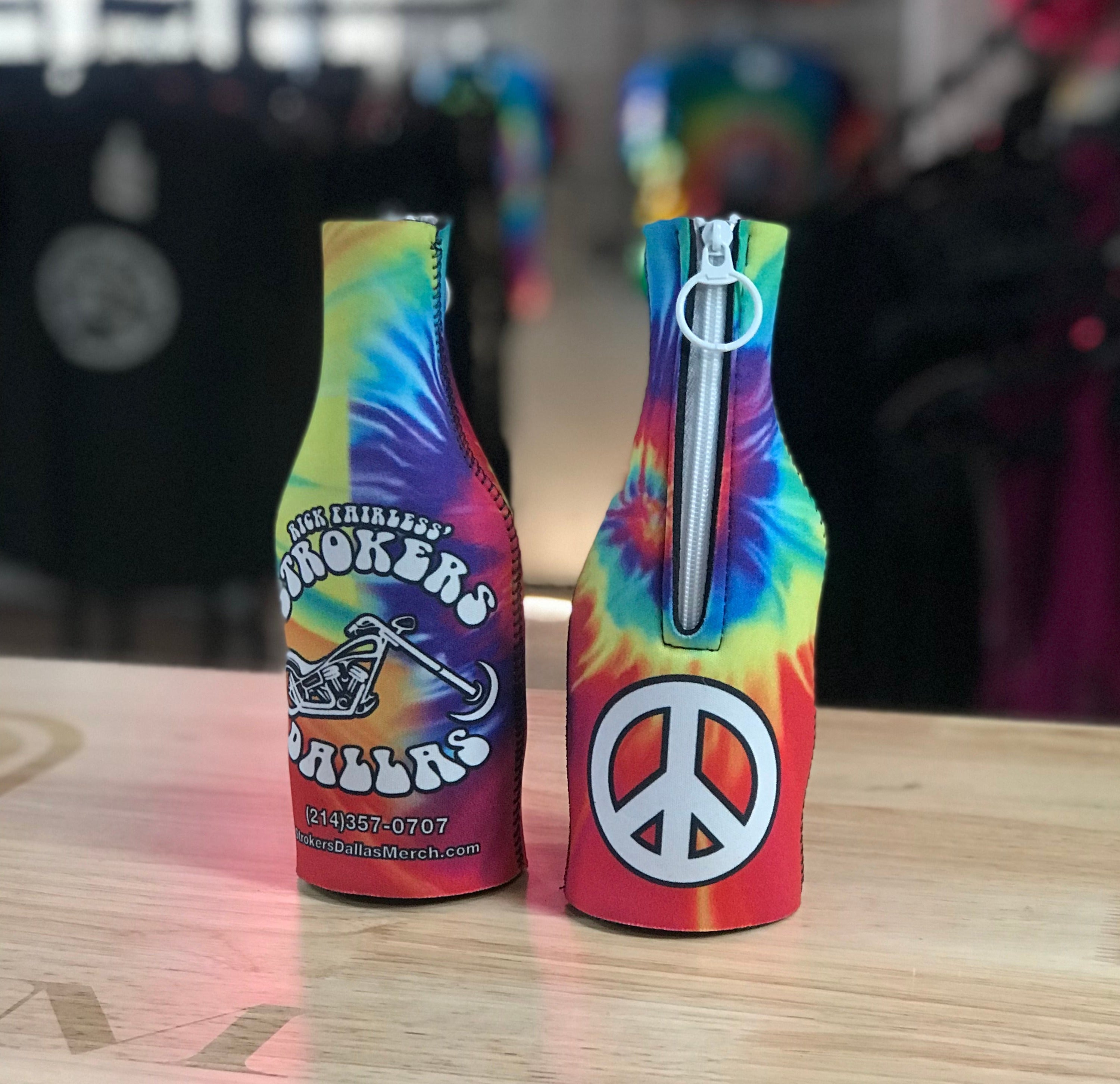 Strokers Dallas Tie Dye Bottle Koozie