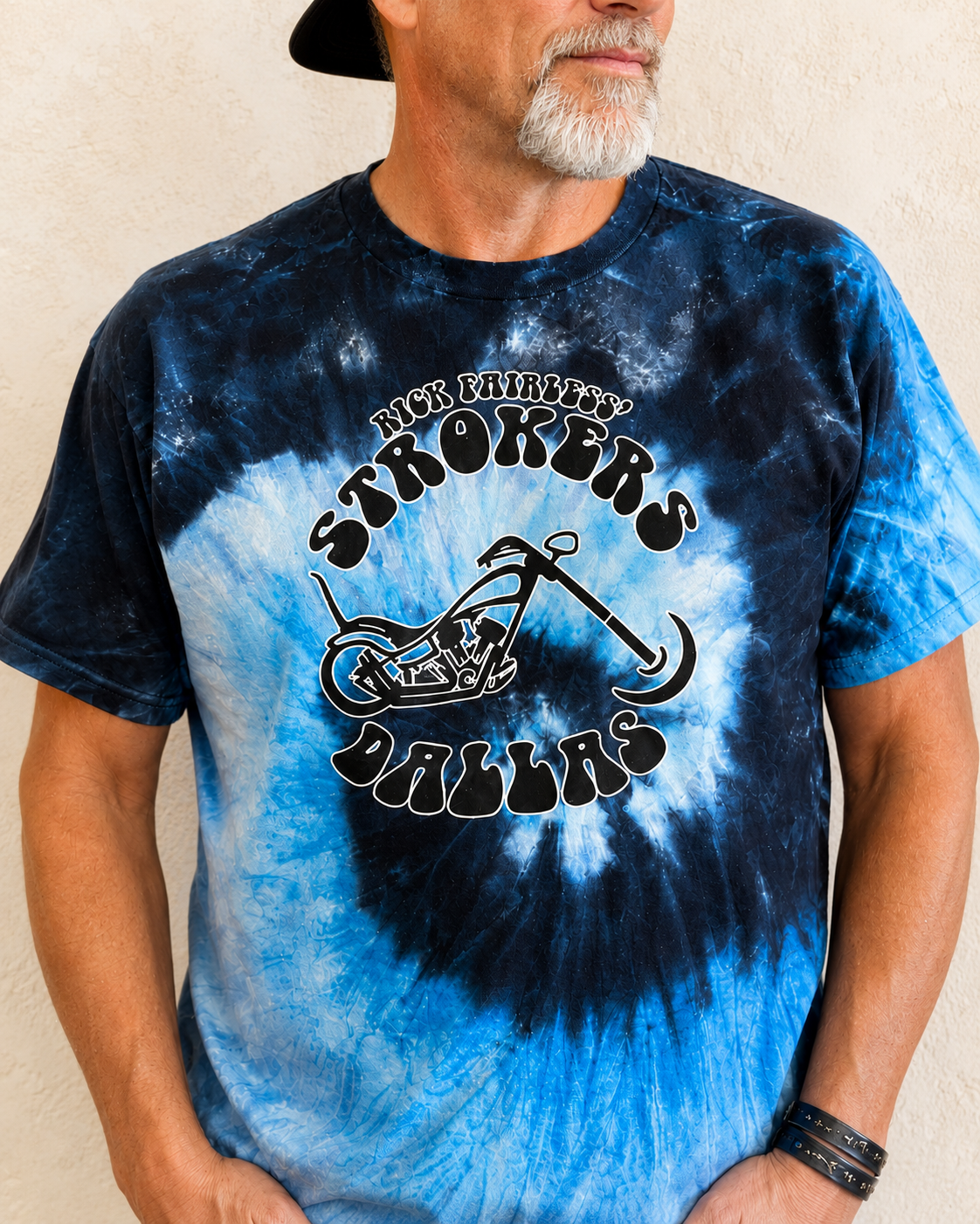 Groovy Tie Dye Short Sleeve Tee Blue