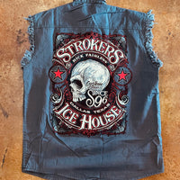 Strokers Dallas - Skully Cut Off Button Up