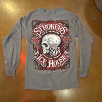 Strokers Icehouse "Skully" grey Long Sleeve T-Shirt