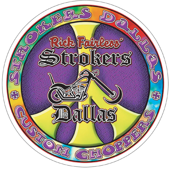 Strokers Dallas 5" TD Peace Sign Decal
