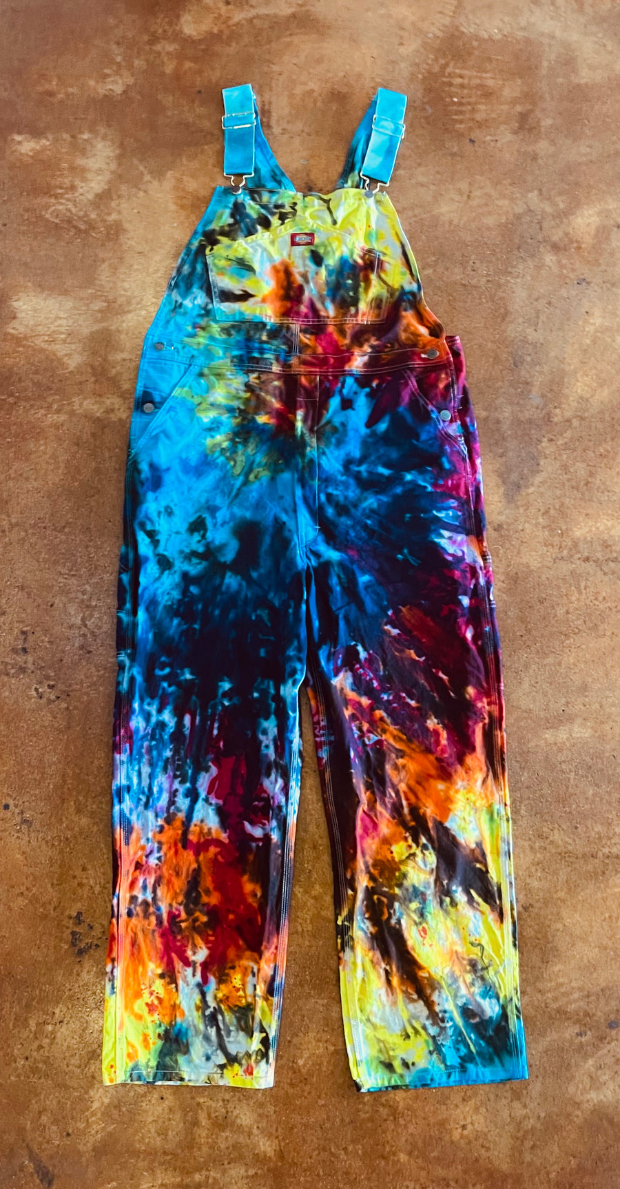 Tie dye overall hotsell