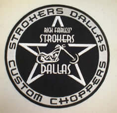 Strokers Dallas 7" Back Patch