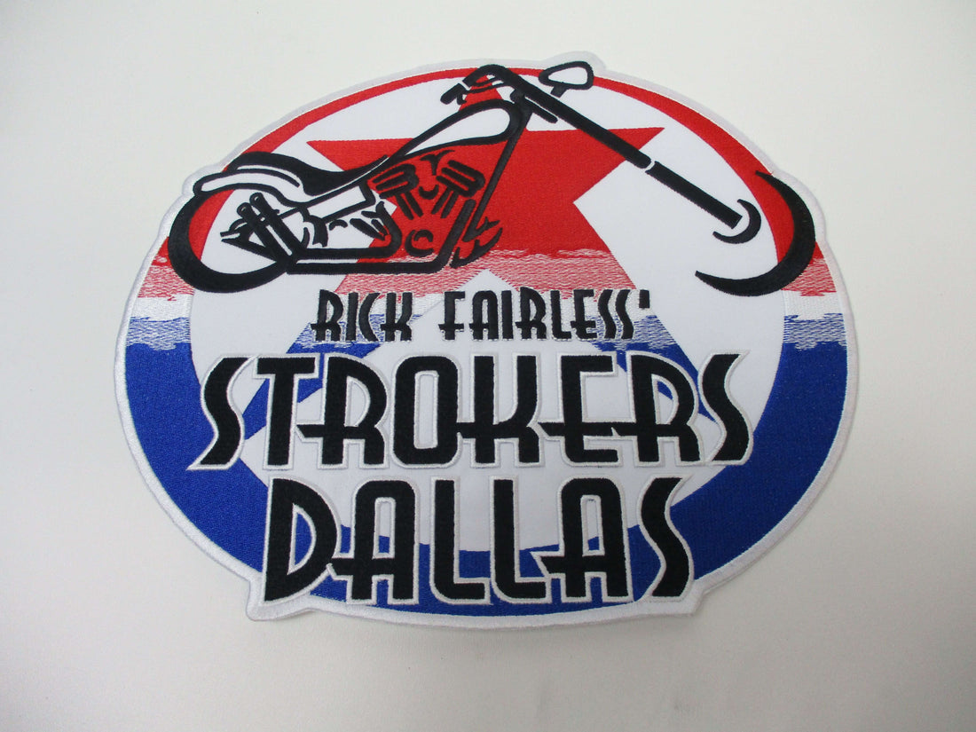 Strokers Red, White, and Blue 11" Back Patch