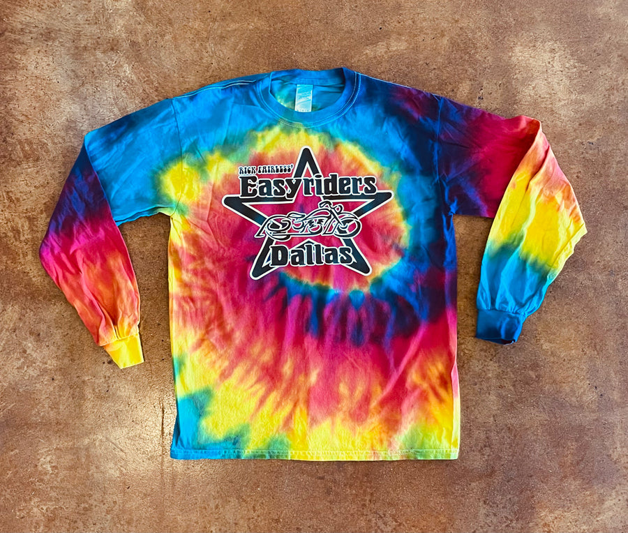 Easyriders Dallas 1996 OG Throwback Long Sleeve Tee - Tie Dye