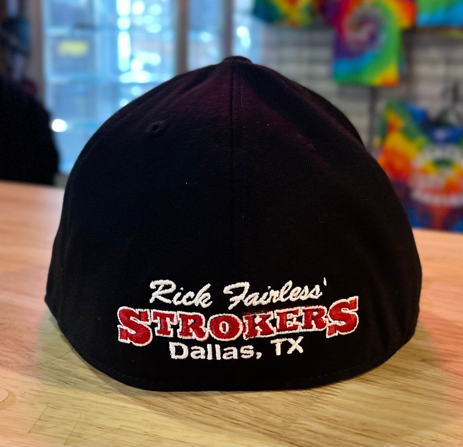 Strokers Dallas Flat Bill Flexfit Cap - Black